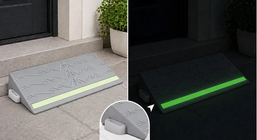 Durable Non-Slip Access Ramp – Stable Mobility Ramp for Cars, Motorcycles, Wheelchairs, Scooters and Pets with Textured Surface for Safer Everyday Access