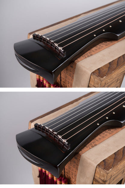 Handmade Chinese Guqin – Paulownia Wood Seven String Traditional Zither for Beginners, Practice and Elegant Musical Performances