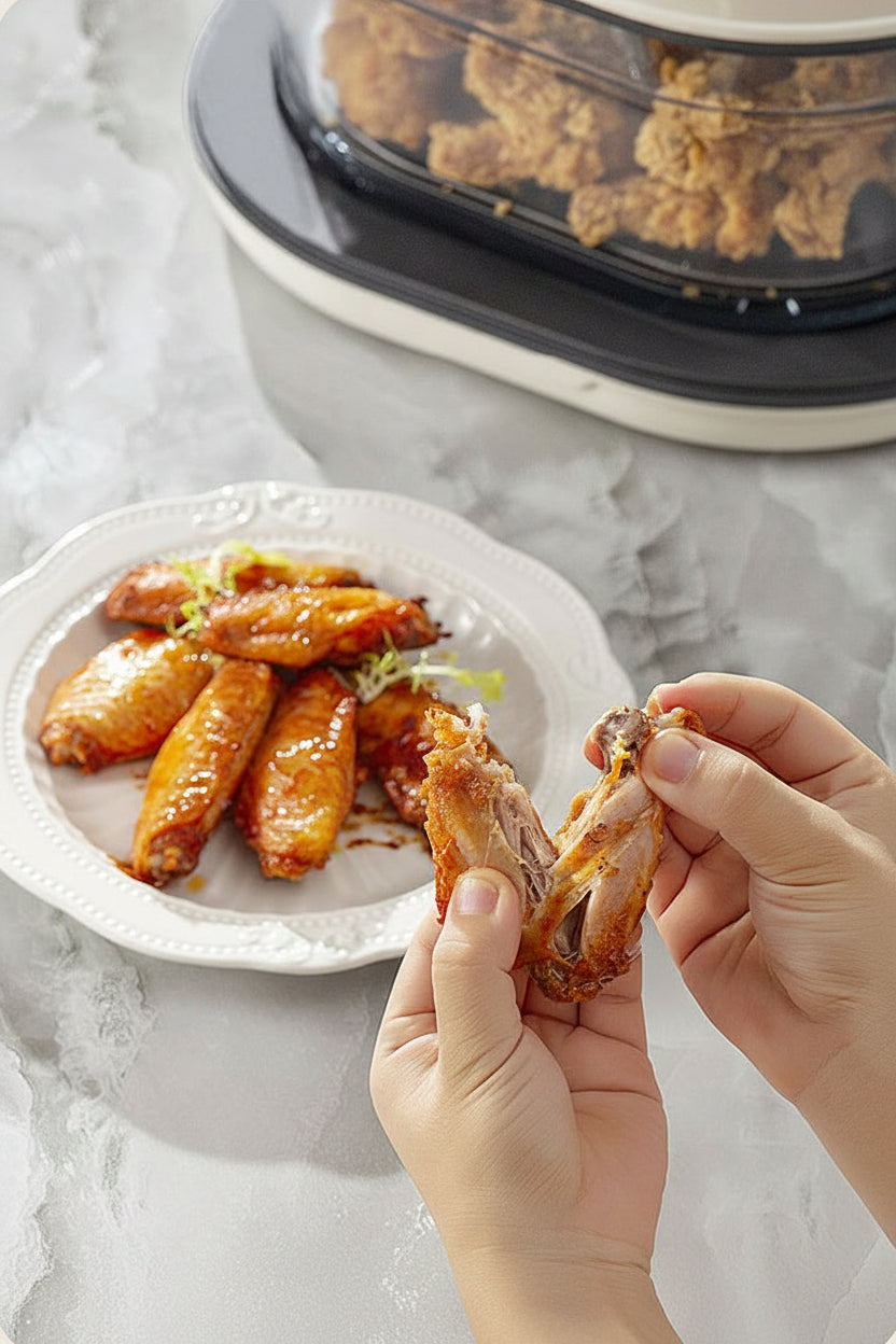 Smart Air Fryer – 4L Oil Free Transparent Window Cooker for Healthy Frying, Roasting and Easy Family Cooking