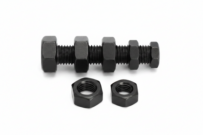 Carbon Steel Hex Nut Set – DIN934 Black Grade 8.8 Assorted Metric Hexagon Nuts for Repairs, DIY and Industrial Fastening