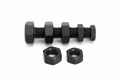 Carbon Steel Hex Nut Set – DIN934 Black Grade 8.8 Assorted Metric Hexagon Nuts for Repairs, DIY and Industrial Fastening