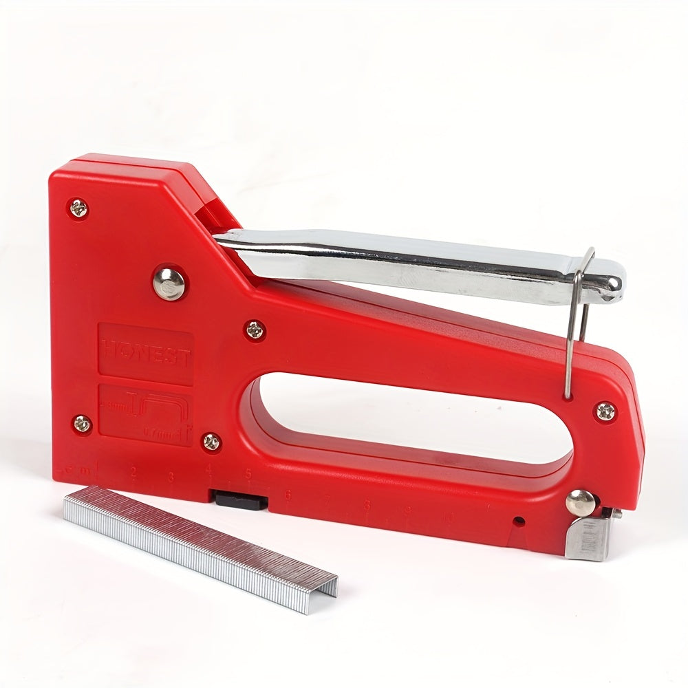 Heavy-Duty Staple Gun Kit – Fits 4-8mm Staples for DIY Furniture Upholstery, Woodworking, Crafting and Professional Repair Projects with Easy Operation