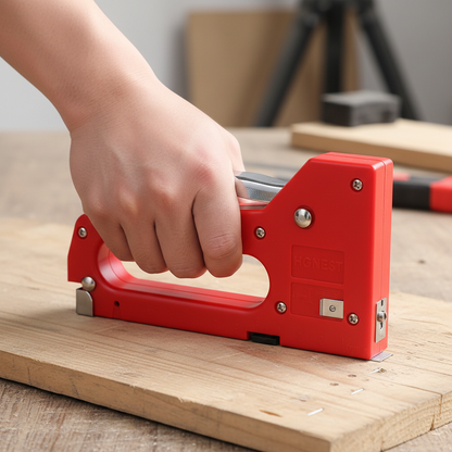 Heavy-Duty Staple Gun Kit – Fits 4-8mm Staples for DIY Furniture Upholstery, Woodworking, Crafting and Professional Repair Projects with Easy Operation