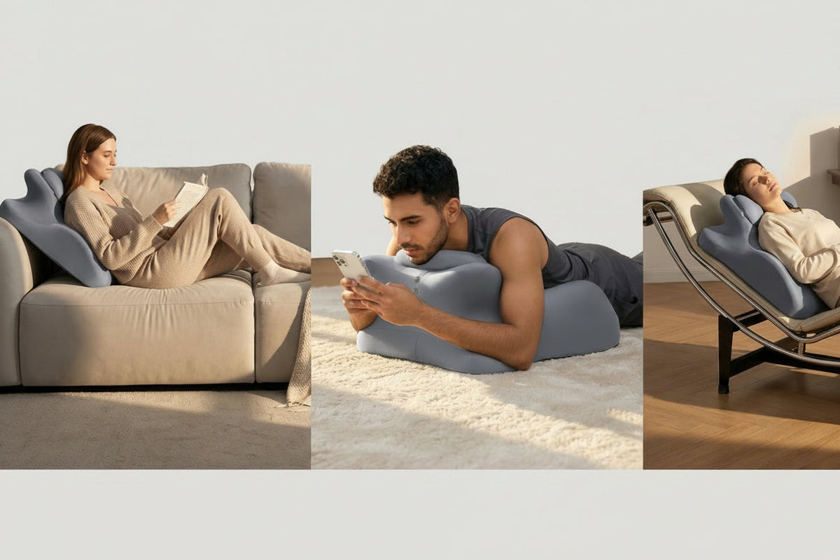 Adjustable Reading Support Pillow – Orthopedic Wedge Cushion for Bed Reading, Stomach Sleeping and Comfortable Back Support