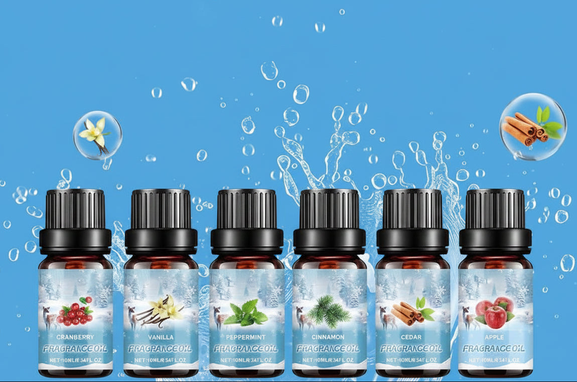 Essential Fragrance Oil Set – Natural Diffuser Oils for Humidifiers, Aromatherapy, Relaxation and Home Air Freshening