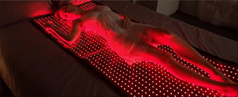 Full Body Red Light Therapy Mat – Large Infrared LED Blanket with 660nm and 850nm Lights for Wellness, Muscle Recovery and Relaxation