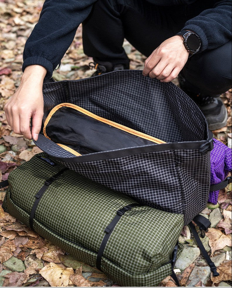 Ultralight Dyneema Backpack Pouch – Waterproof Top-Lid Expansion Bag for Hiking and Mountaineering with Multifunction External Gear Storage
