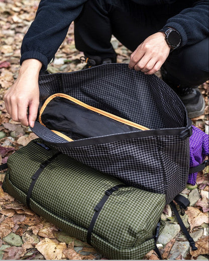 Ultralight Dyneema Backpack Pouch – Waterproof Top-Lid Expansion Bag for Hiking and Mountaineering with Multifunction External Gear Storage