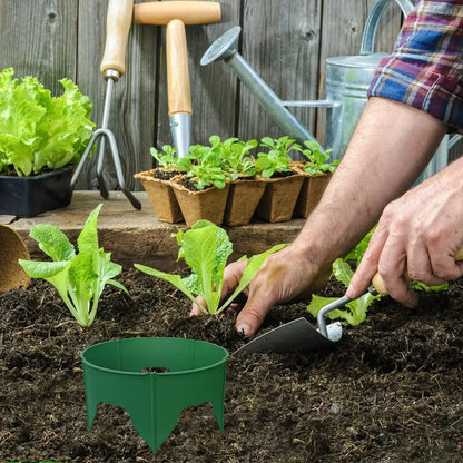 Round Deep-Watering Plant Rings – Plastic Garden Edging for Root Support, Pest Barrier Protection, Focused Irrigation and Cleaner Landscape Planting