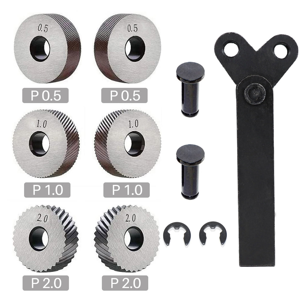 Diagonal Dual-Wheel Linear Knurling Tool – Hardened Steel Lathe Cutter and Knurl Holder for Precision Metal Turning, Machining and Workshop Projects