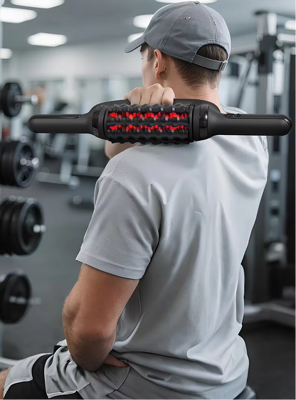 Electric Infrared Roller Massage Stick – Deep Tissue Muscle Relaxation Device for Athletes, Workout Recovery, Fatigue Relief and Home Massage