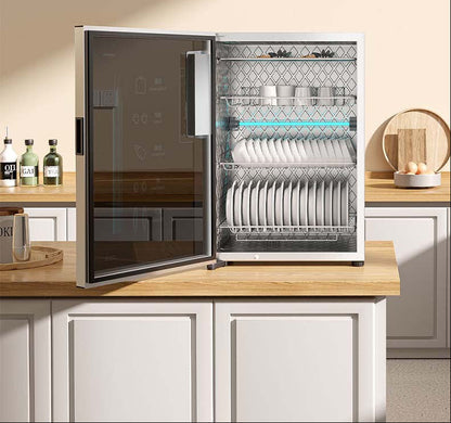 UV Dish Sterilizer Cabinet – High Temperature Tableware Disinfection Dryer for Safe Kitchen Bowls, Plates and Utensils