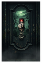 Halloween Motion Sensor Doorbell Spray Prop – Funny Ghost House Decoration with Sound, Light and Touch Induction Effects for Spooky Parties