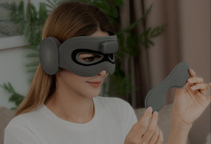 Smart Sleep Mask Headphones – 3D Breathable Bluetooth Eye Mask with AI Sleep Monitoring, App Control and Wireless Music for Travel and Relaxation