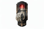 Halloween Motion Sensor Doorbell Spray Prop – Funny Ghost House Decoration with Sound, Light and Touch Induction Effects for Spooky Parties