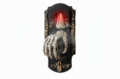Halloween Motion Sensor Doorbell Spray Prop – Funny Ghost House Decoration with Sound, Light and Touch Induction Effects for Spooky Parties