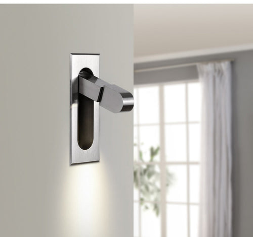 Modern LED Wall Light – Adjustable Recessed Indoor Lamp for Bedroom Bedside Reading, Hotels and Contemporary Home Interior Lighting