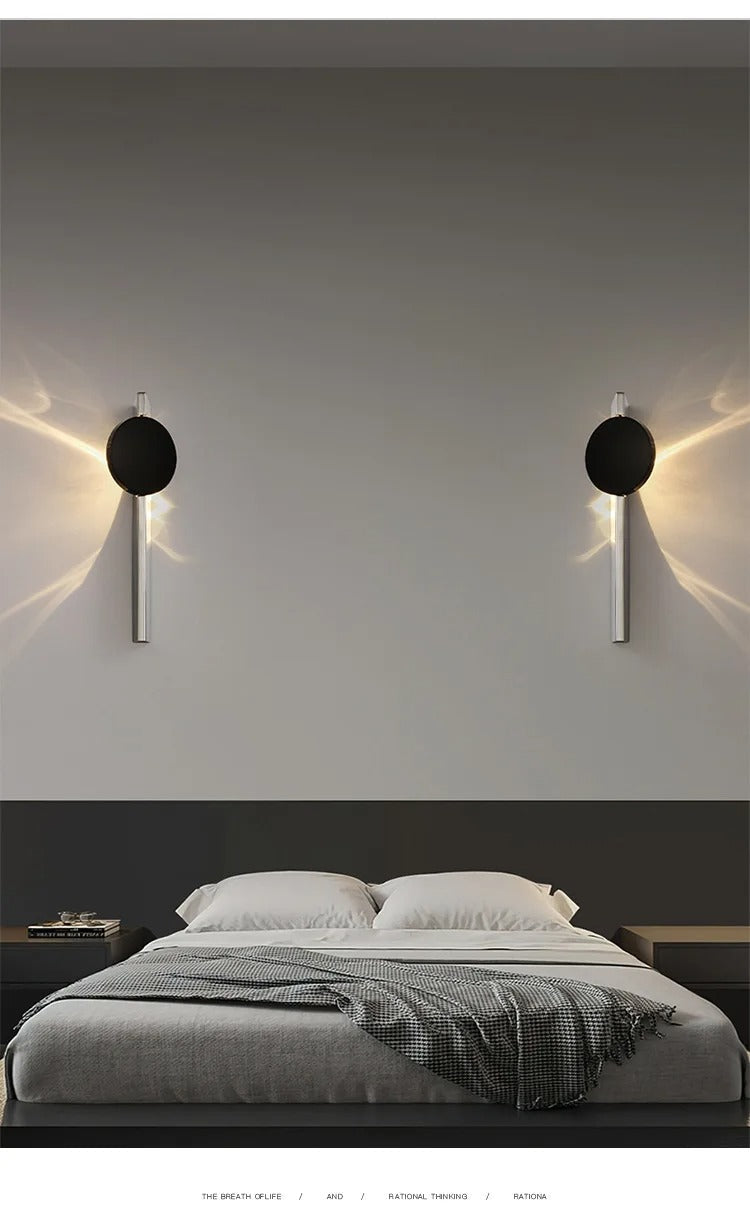 Nordic Corrugated LED Wall Sconce – Artistic Bedroom and Hallway Ambient Wall Lighting for Modern Home Decoration