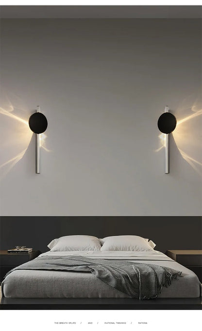 Nordic Corrugated LED Wall Sconce – Artistic Bedroom and Hallway Ambient Wall Lighting for Modern Home Decoration