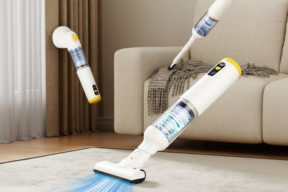 Wireless Handheld Vacuum – Strong-Suction Type-C Rechargeable Dust Buster with Pet Grooming Comb, Low-Noise Cleaning and Multi-Purpose Home or Car Use