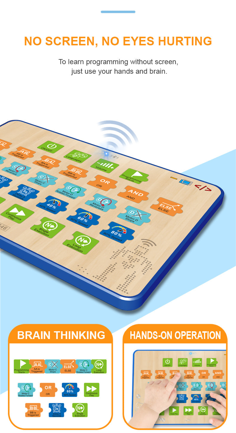 Electronic Programming Building Blocks Set – Educational STEM Construction Toy for Kids Learning Coding, Electronics, Physical Computing and Creativity