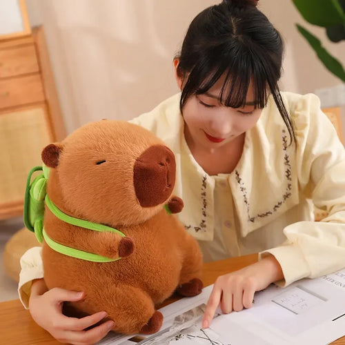 Giant Capybara Plush Doll-Soft Cartoon Stuffed Animal Toy for Kids Bedroom Decor and Memorable Birthday Gifts