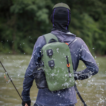 Waterproof Fishing Backpack – 11L Multifunction Dry Bag for Kayaking, Paddleboarding, Stream Fishing and Outdoor Adventure Storage