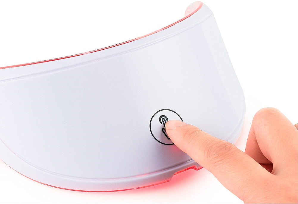 LED Neck Beauty Mask – Photon Light Skin-Care Device for Neck Firming, Brightening Appearance, Rejuvenation Routines and At-Home Wrinkle-Care Support