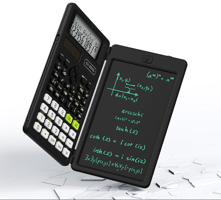 Foldable Scientific Calculator – 2-in-1 240-Function Calculator with 6-Inch LCD Writing Tablet for Students, Teachers and Office Work