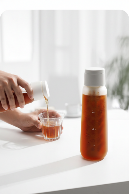 Portable Cold Brew Coffee Maker – 750ml/550ml Glass Pitcher for Iced Coffee, Tea and Juice with Barista Brewing Accessories