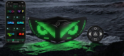Universal Smart LED Helmet Display – Customizable Light Screen for Bicycle, Motorcycle, Scooter, Skateboard Helmets and Backpacks, Perfect for Night Visibility and Style