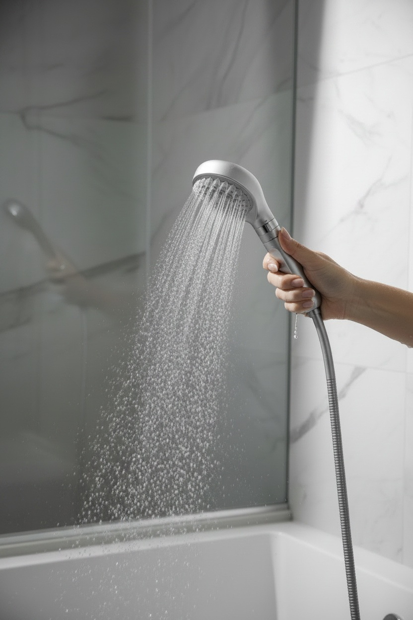 Nanobubble Filter Shower Head – Handheld Water-Saving Shower with Carbon Filtration, Three Modes and Skin and Hair Care Features