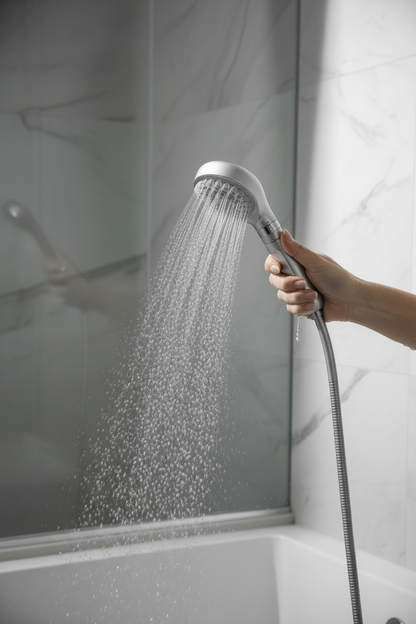 Nanobubble Filter Shower Head – Handheld Water-Saving Shower with Carbon Filtration, Three Modes and Skin and Hair Care Features