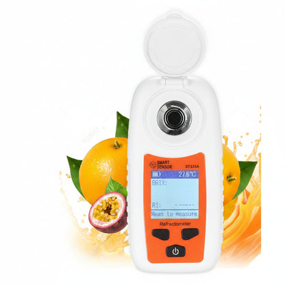 Digital Brix Refractometer–  Professional Sugar Content Meter for Fruit Juice, Wine, Beer and Beverage Quality Testing from 0–35%