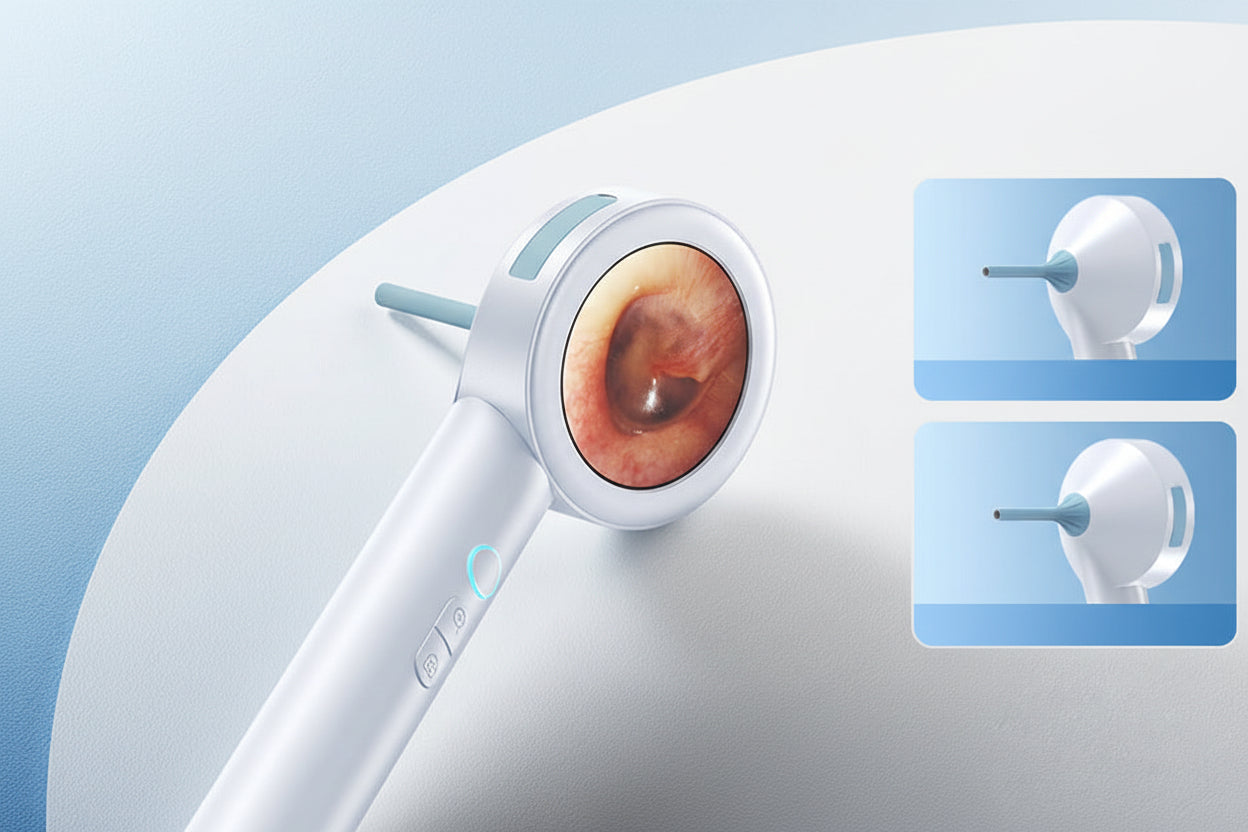 HD Visual Ear Camera – 1.8-Inch Screen Otoscope with Instant View and Recording for Kids, Adults, Dogs and Cats, Gentle Ear Cleaning Tool