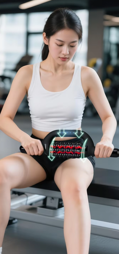 Electric Infrared Roller Massage Stick – Deep Tissue Muscle Relaxation Device for Athletes, Workout Recovery, Fatigue Relief and Home Massage
