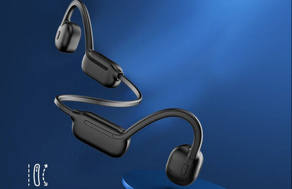 AI Bone Conduction Earphones – 32GB IPX8 Waterproof Bluetooth Headset with Built-In Microphone for Swimming, Running and Outdoor Sports