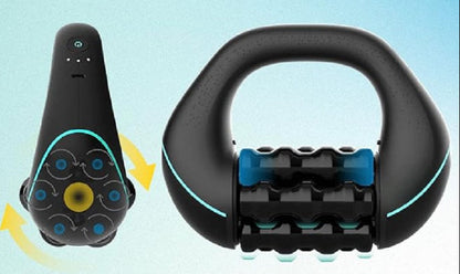 Rechargeable Percussion Massager – Deep Tissue Muscle Recovery Roller with Three Speed Settings for Full Body Pain Relief