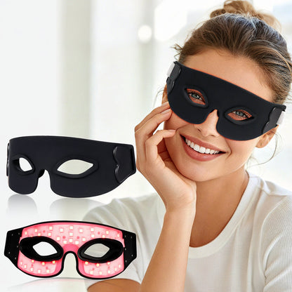 LED Eye Mask – 7-Color Flexible Silicone Photon Beauty Mask for Relaxation, Eye-Care Routines and Smoother-Looking Under-Eye Skin at Home