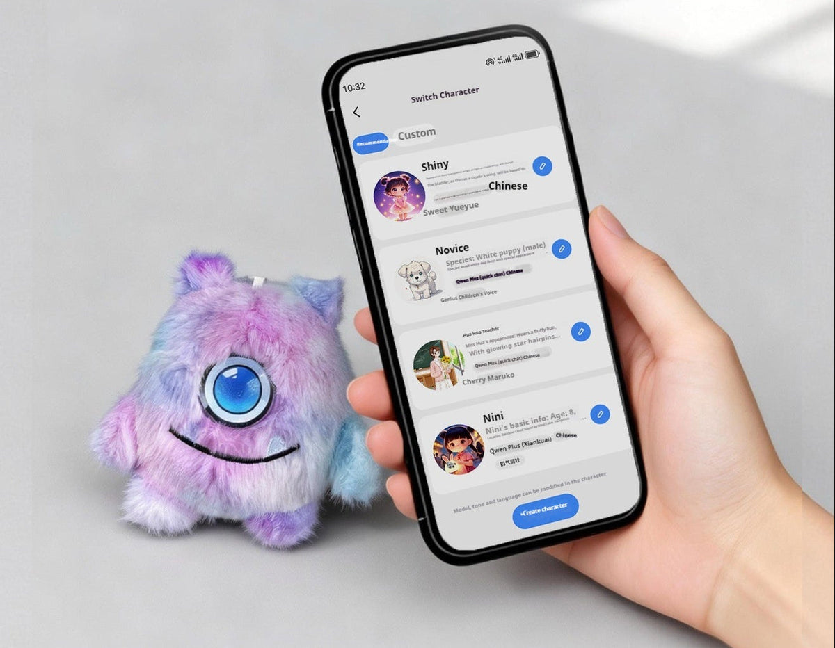 AI Smart Voice Companion Robot – Interactive Talking Pet Toy with LED Eyes for Emotional Engagement, Entertainment and Home Office Companionship