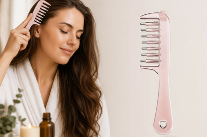 Scalp Liquid Applicator Comb – Mini Portable Anti-Static Hair Care Tool for Precise Serum, Oil and Nourishing Treatment Application at Home