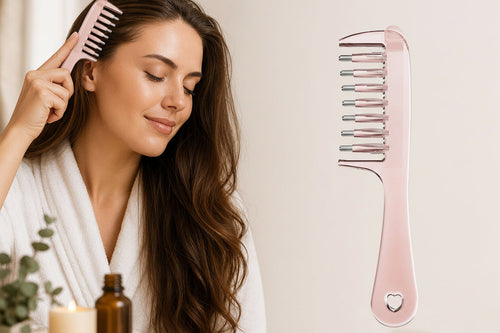 Scalp Liquid Applicator Comb – Mini Portable Anti-Static Hair Care Tool for Precise Serum, Oil and Nourishing Treatment Application at Home