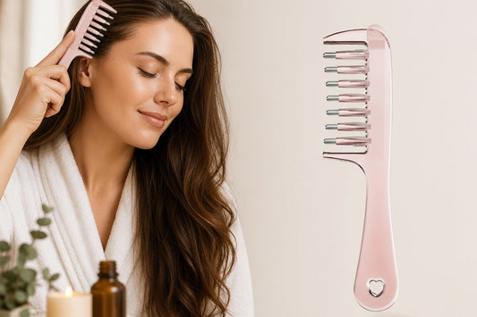 Scalp Liquid Applicator Comb – Mini Portable Anti-Static Hair Care Tool for Precise Serum, Oil and Nourishing Treatment Application at Home