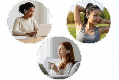 Tinnitus Relief Earrings – Anti-Tinnitus Ear Sleeves and Earring Stoppers for Soothing Ear Pressure, Comfort and Discreet Everyday Ear Support