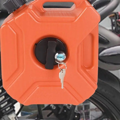 Portable Fuel Storage Can – Lockable Plastic Petrol and Diesel Tank for Emergency Backup, SUVs, Motorcycles, Outdoor Travel and Utility Use