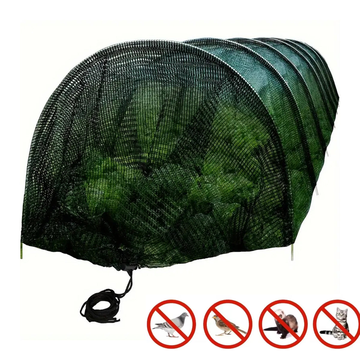 Mini Garden Greenhouse Tunnel – UV Plastic Foil Plant Cover for Balconies, Outdoor Beds, Seedlings and Small-Space Gardening Protection