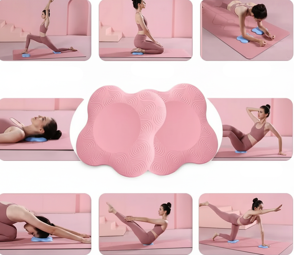 Yoga Kneeling Support Pad – Thick Cushioned Knee and Elbow Mat for Yoga, Pilates, Exercise and Floor Workouts