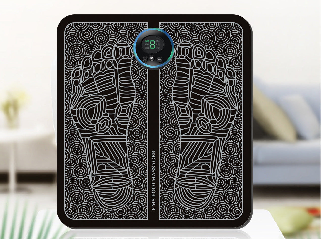 Electric Foot Massage Machine – Multifunctional EMS Vibration Massage Pad for Relaxation, Daily Foot Care and Comfortable Home Use