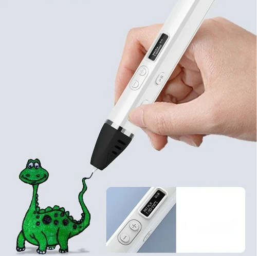 Printing Pen with OLED Display – 3D Temperature-Controlled Fast Extrusion Pen for PLA Filament, Creative Doodling, Crafts and Holiday Gifts