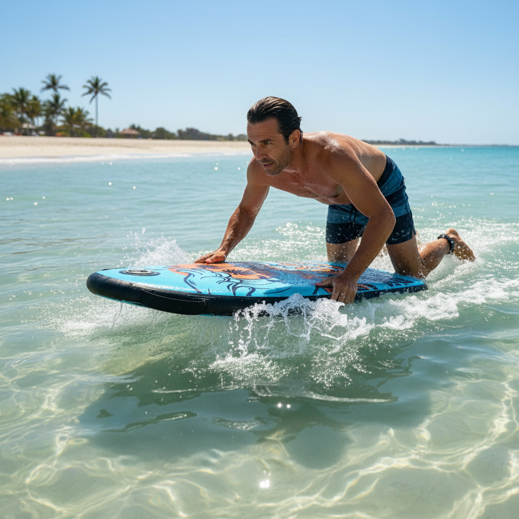 Inflatable Drop-Stitch Bodyboard – Premium Surfboard for Kids and Adults, Offering Durable Buoyancy, Compact Storage and Summer Wave-Riding Fun